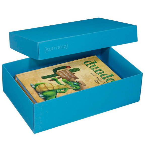 4056124035776 - Geschenkboxen Buntbox Geschenkbox L blau 2St 36 l - 266 x 172 x 78 cm blau