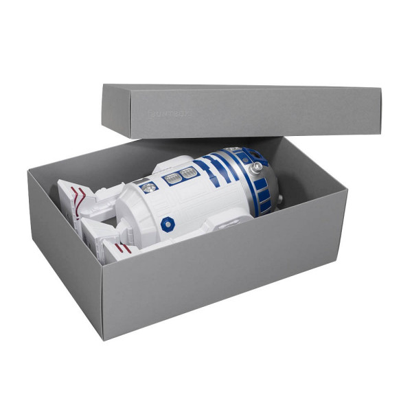 4056124078858 - Geschenkboxen Buntbox Geschenkbox XL gra1St 86 l - 340 x 220 x 115 cm grau