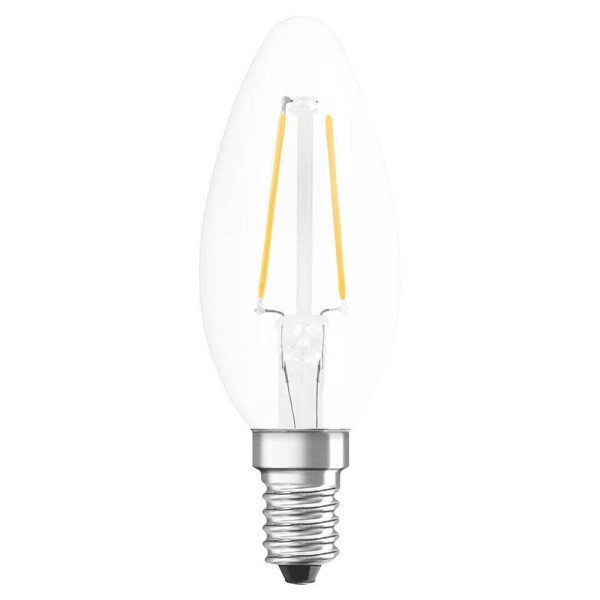 4058075436688 - Filament led Lampe mit E14 Sockel Kerzenform Warmweiss (2700K) 250W Ersatz für 25W-Glühbirne led Retrofit classic b - Transparent - Osram