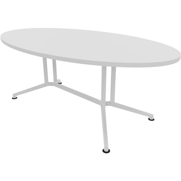 8029466141050 - Konferenztisch X2 X2ITO20 BA I 74cm (H) 200cmx110cm (BxT) oval weiß   Weiß 8029466141050 Quadrifoglio