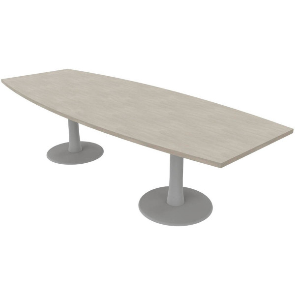 8058265534213 - Konferenztisch Idea+ IDTR280 CL A 74cm (H) 280x80-110cm (BxT) Tonnenform beton   silber 8058265534213 Quadrifoglio