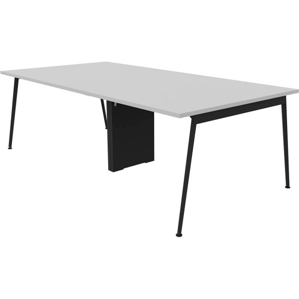 8059519730160 - Konferenztisch X3 X3LT112+X3LT12A GR R 75cm (H) 240cmx120cm (BxT) rechteckig lichtgrau   dunkelgrau 8059519730160 Quadrifogl