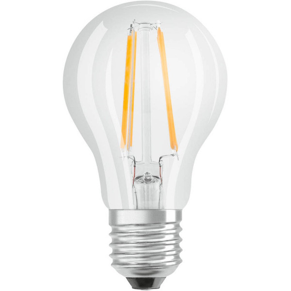 4058075112216 - LED-Lampen klassische Kolbenform 40 Watts Ersatz E27 A-shape 2700 Kelvin Warm weiß Klares Glas single Pack - Clear - Osram