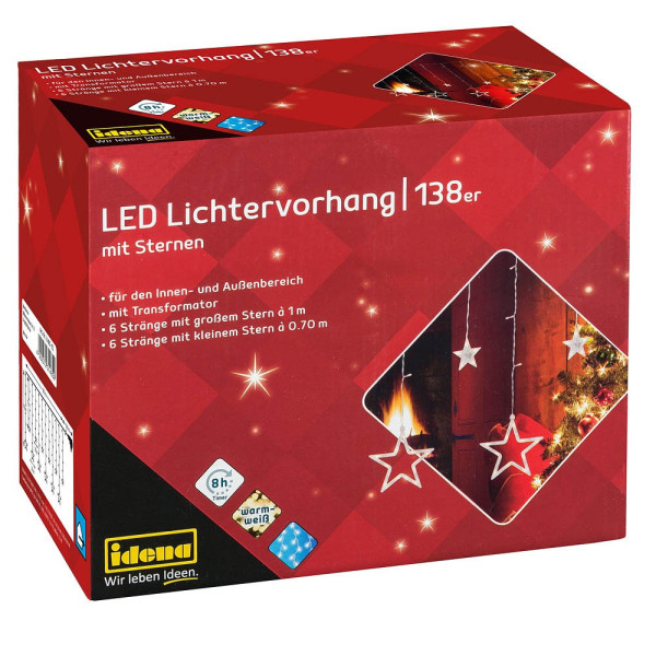 4002372314859 - 138er LED-Lichtervorhang 4002372314859 Idena