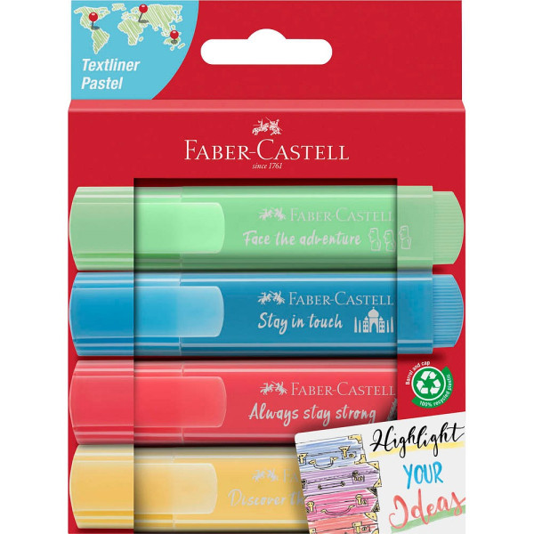 4005402546251 - Textmarker TL 46 Pastell 254625 Etui 4-farbig sortiert pastell 1-5mm Keilspitze 4005402546251 4 Stück