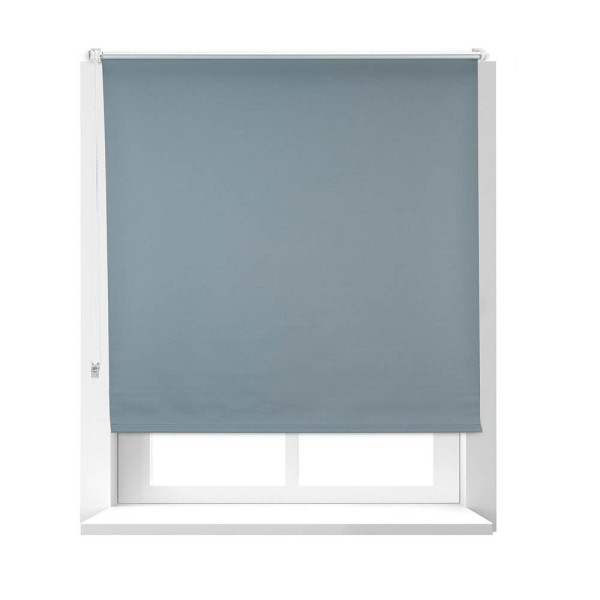 4052025962913 - Verdunkelungsrollo Hitzeschutz Thermo Rollo Klemmfix blickdicht Seitenzugrollo 120x165 Stoff 116 cm grau - Relaxdays