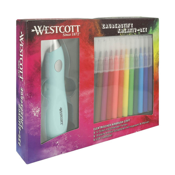 4027521521230 - WESTCOTT Zauberstift Kreativ-Set mit Airbrush-Stift