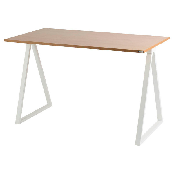 3660141256307 - Schreibtisch easyHome LV9 LV91323 74cm (H) 110cmx60cm (BxT) rechteckig buche   Weiß 3660141256307 PAPERFLOW