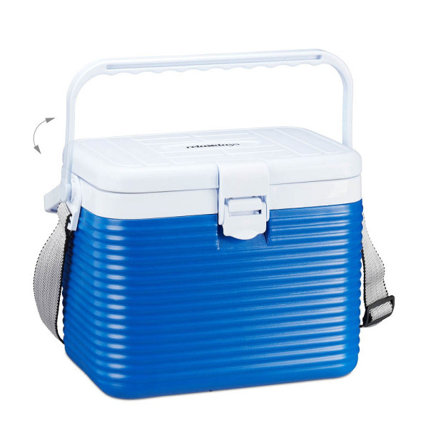 4052025265830 - Kühlbox 8 Liter blau mit Tragegurt 32x21x235cm (BxLxH) 4052025265830 relaxdays