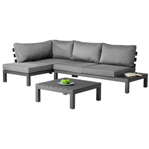 4043153114152 - Best Freizeitmoebel Lounge Gruppe 98743050 4 Personen Aluminium Anthrazit