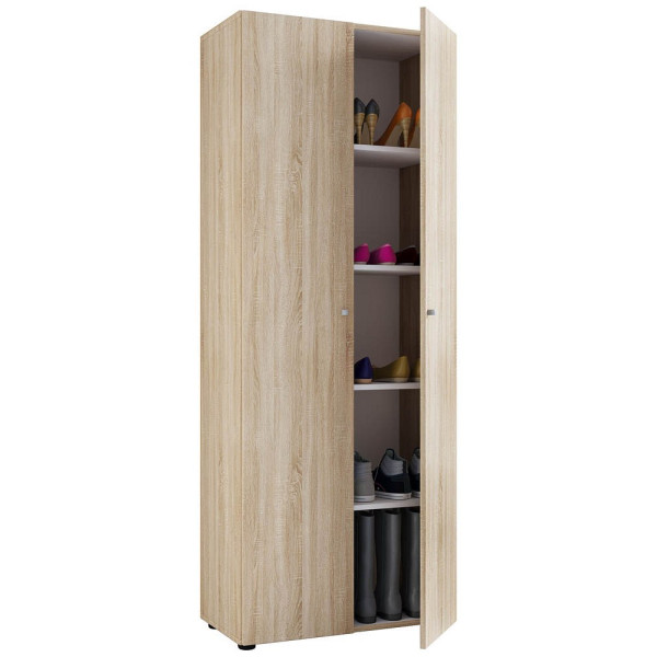 4051814360855 - my home Schuhschrank Vandol I 913066 sonoma-eiche 4 Fachböden 710 x 370 x 1800 cm