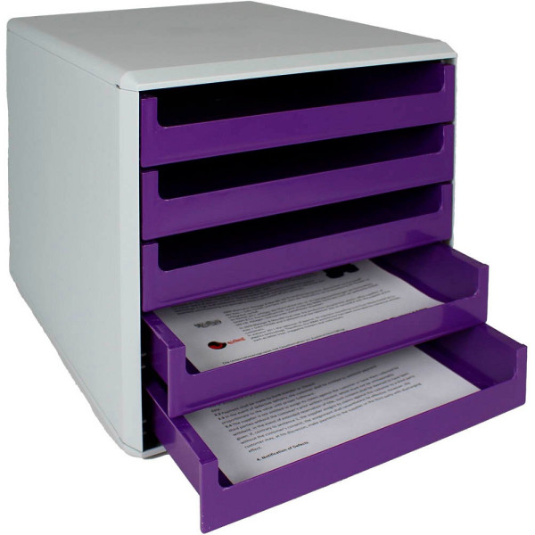 4009793841674 - Schubladenboxen Schubladenbox berry-violett 30050972 DIN A4 285 x 357 x 260 cm