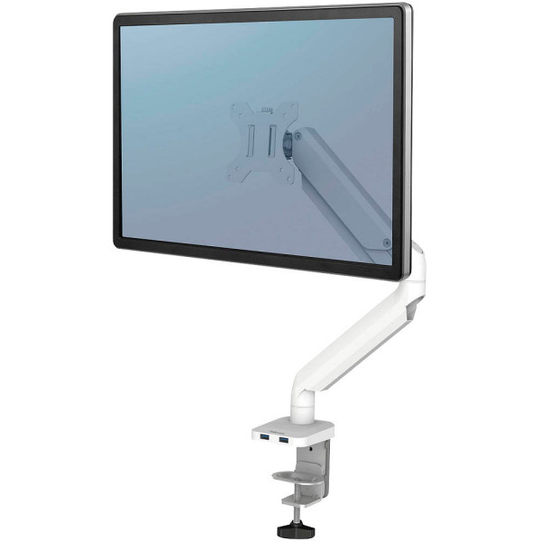 0043859764198 - AKTION Monitor-Halterung Platinum Series 8056201 weiß für 1 Monitor Tischklemme Tischbohrung mit CashBack