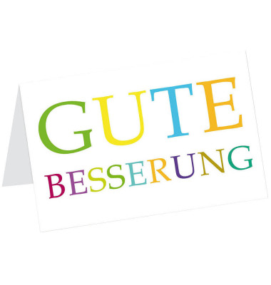 Grußkarten Gute Besserung LU773 17,5cm x 11,5cm (BxH) 260g Motiv Chromopapier FSC