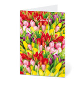 Dankeskarten Tulpen LU1269 11,5cm x 17,5cm (BxH) 260g Motiv Chromopapier FSC