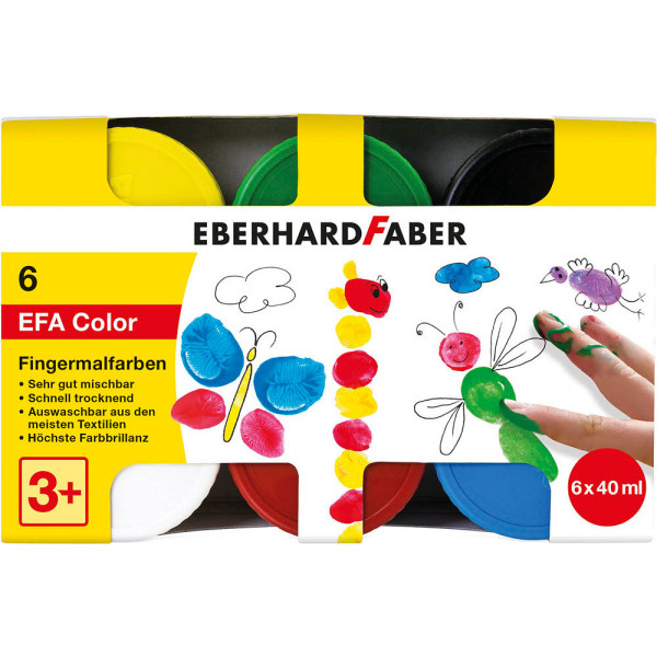 4087205786065 - EFA Color Fingerfarben farbsortiert 4087205786065 240 Milliliter