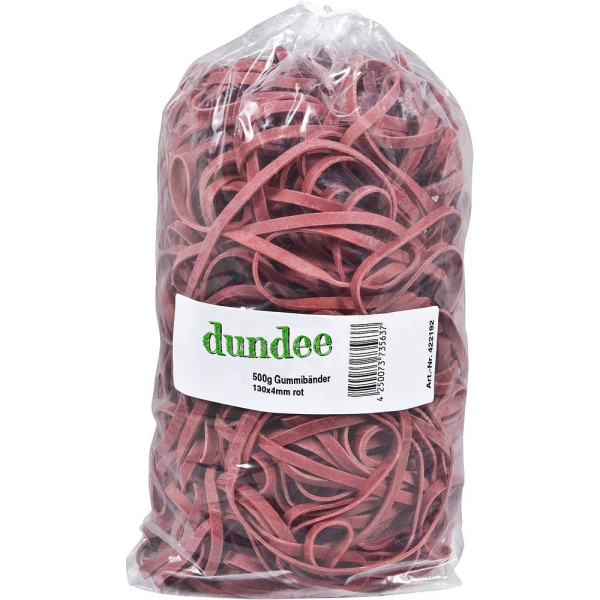 4250073735637 - Gummibänder rot 04 cm Ø 130 cm 5000 g