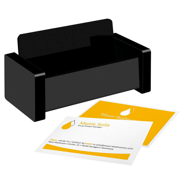 4003801862873 - Visitenkartenständer WEDO Black Office schwarz mattiert glänzend