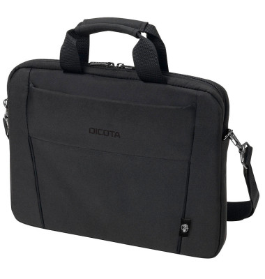 Laptoptasche Eco Slim Case BASE Kunstfaser schwarz