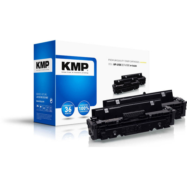 4011324374704 - Toner ersetzt HP HP 410X (CF410X) Kompatibel 2er-Pack Schwarz 6500 Seiten H-T242XD 25383021