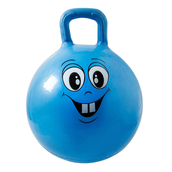 4002372400941 - Hüpfball Happy Face blau Kunststoff 450-500 cm 4002372400941 40094