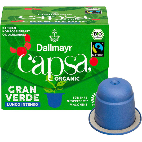 4008167009801 - Capsa Gran Verde Lungo Intenso Kaffeekapseln 10 Portionen 4008167009801 098000000 56 Gramm