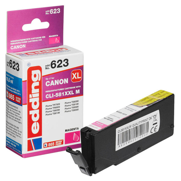 4057305041265 - Druckerpatrone 18-623 kompatibel zu Canon CLI-581XXL M magenta 4057305041265 Edding