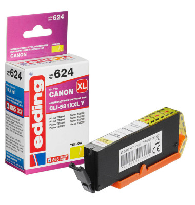 EDD-624 gelb Tintenpatrone ersetzt Canon CLI-581XXL Y