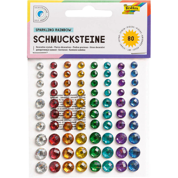 4001868067972 - Schmucksteine Rainbow selbstklebend sortiert