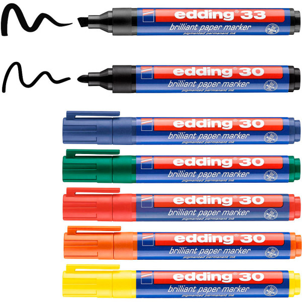 4057305038968 - Colourful Flipchart Kit Permanent-Marker Sortiert Schwarz - Blau - Grün - Orange - Rot - Gelb 7 Stück(e) (4-3033-7)