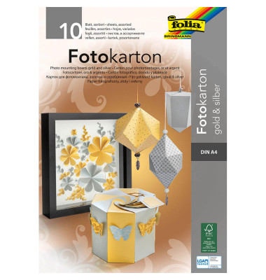 Fotokarton farbsortiert 300 g/qm