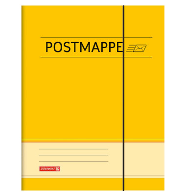 Postmappe Postmappe 104709410, A4 Karton, mit 3 Einschlagklappen