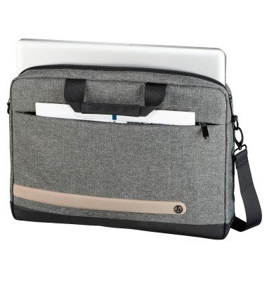 Laptoptasche Terra Kunstfaser grau