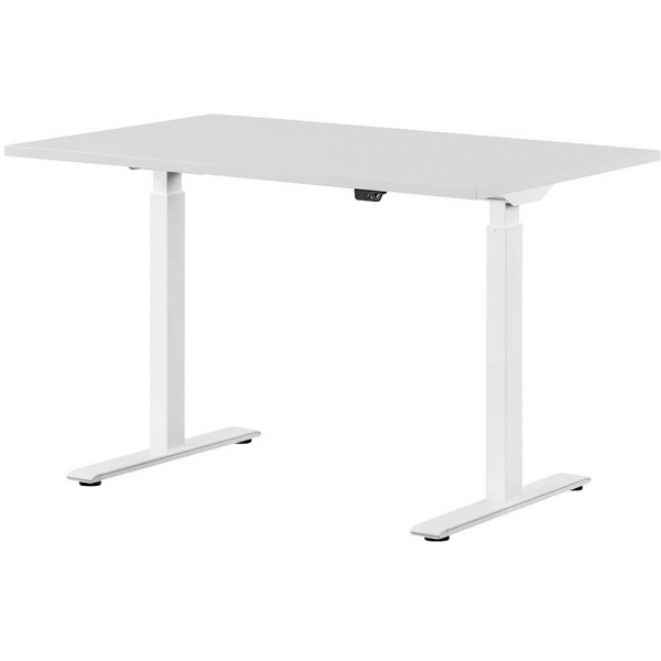 4014296873909 - Sitz-Steh-Schreibtisch E-Table TTS12080WG elektrisch höhenverstellbar 70-120cm (H) 120cmx80cm (BxT) rechteckig lichtgrau   W