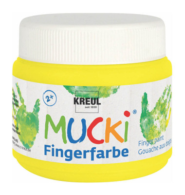 MUCKI Fingerfarbe neongelb