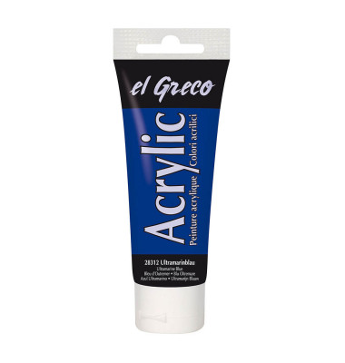 el Greco Acrylfarbe ultramarinblau