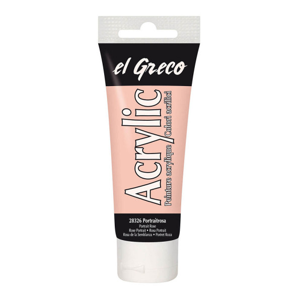 4000798283261 - El Greco Acrylic Tube portraitrosa 75 ml Künstlerfarben - Kreul