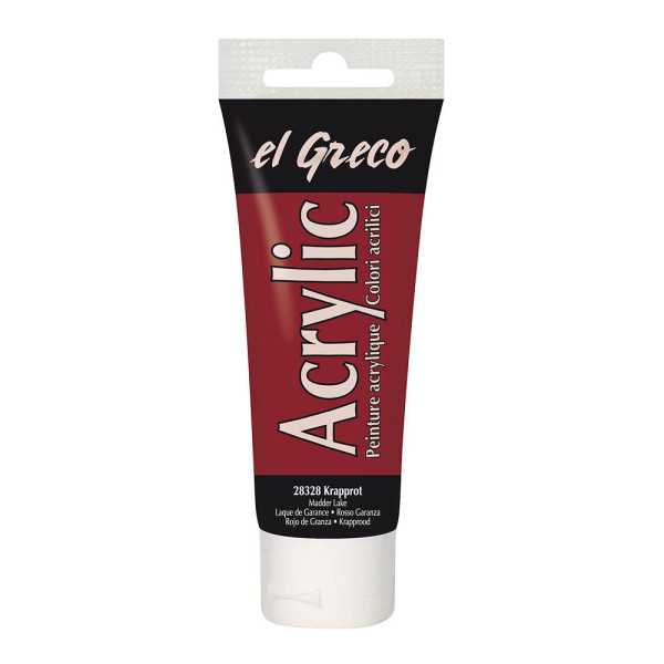 4000798283285 - El Greco Acrylic Tube krapplack 75 ml Künstlerfarben - Kreul