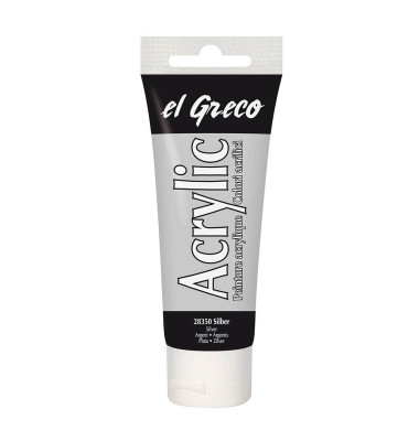 el Greco Acrylfarbe silber