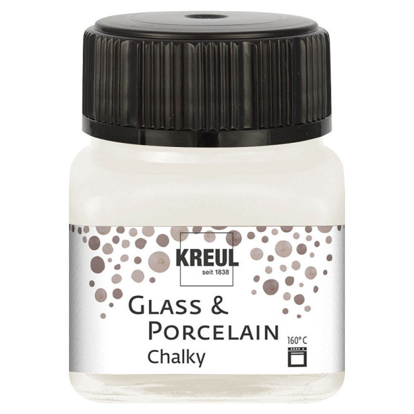 4000798119409 - Glass & Porcelain Chalky white cotton 20 ml Künstlerfarben - Kreul