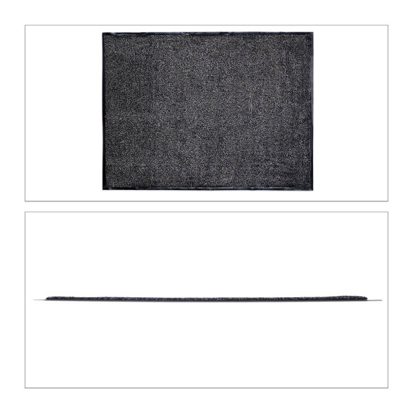 4052025958114 - relaxdays Fußmatte schwarz grau 900 x 1200 cm