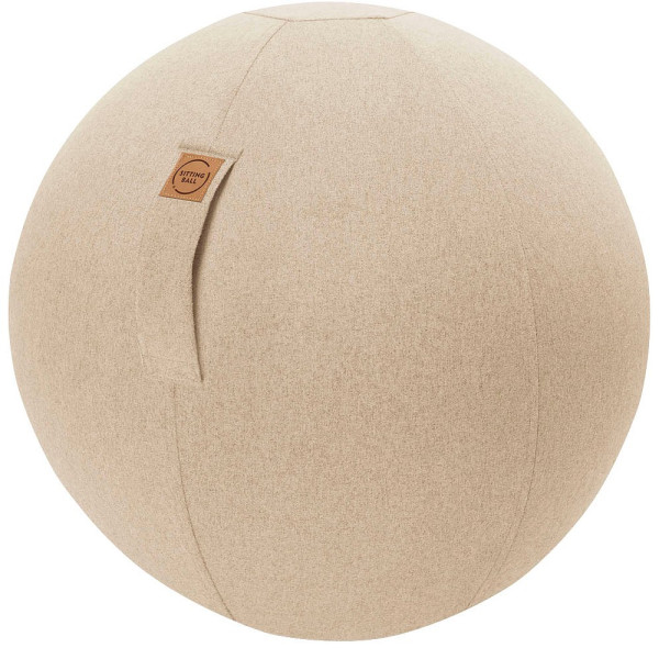 4005380455767 - Sitzball FELT Filzimitat 100% Polyester waschbar reißfest Trageschlaufe beige