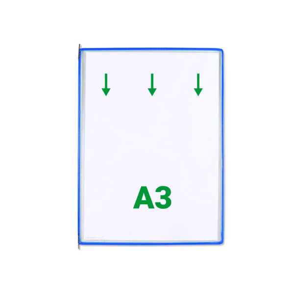 3377991130014 - Sichttafeln DIN A3 blau Öffnung oben 3377991130014 113001 20 Stück