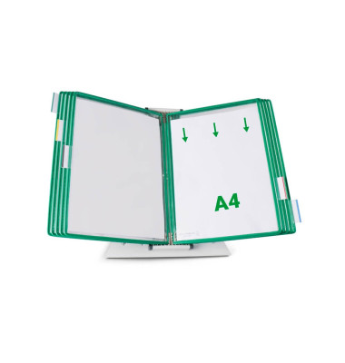 Sichttafelsystem DIN A4 grün mit 10 St. Sichttafeln