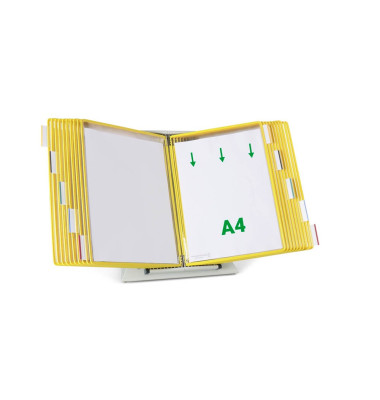Sichttafelsystem DIN A4 gelb mit 20 St. Sichttafeln