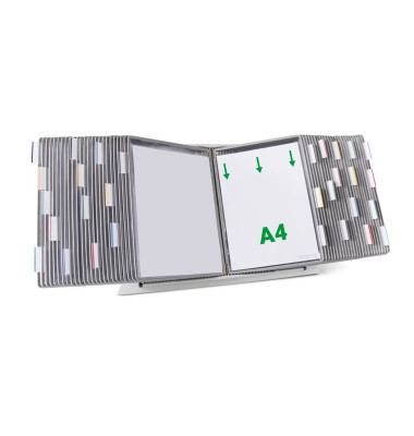 Sichttafelsystem DIN A4 grau mit 50 St. Sichttafeln