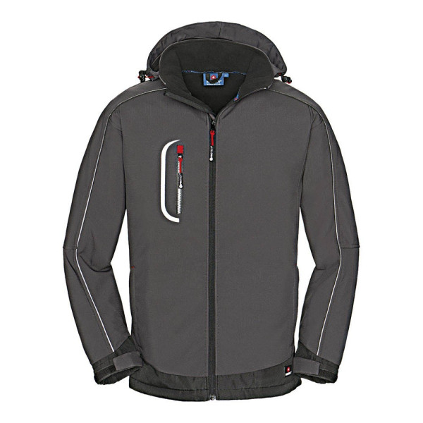 4031301040910 - Herren Softshelljacke Montana grau schwarz Größe M