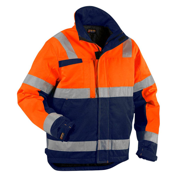 7330509370940 - BLAKLÄDER® Herren Warnjacke Winter 4862 orange marine Größe 2XL