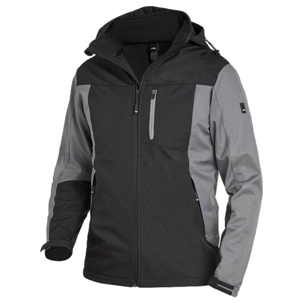 4030646299489 - Softshell - Jacke jannik 79105 Arbeitsjacke atmungsaktiv und wasserabweisend Farbe 1120 grau-schwarz Größe xl - FHB