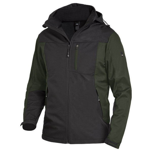 4030646314298 - Softshell - Jacke jannik 79105 Arbeitsjacke atmungsaktiv und wasserabweisend Farbe 1520 oliv-schwarz Größe m - FHB